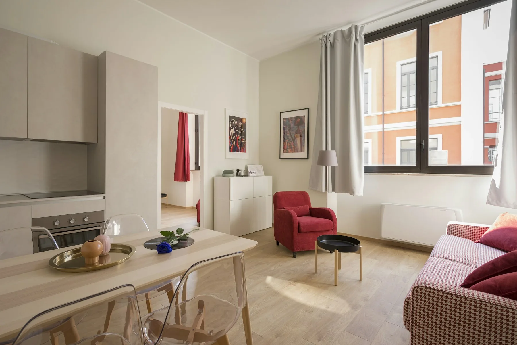 Furnished apartment living room in Luxembourg rented directly from the owner